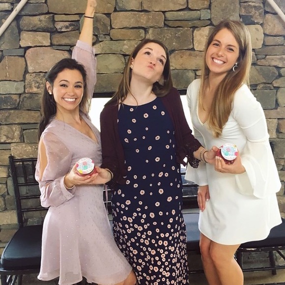 White pearl dress- bell sleeve skater dress - Picture 5 of 8